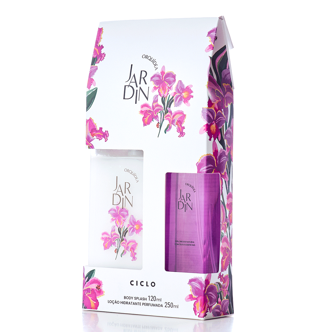 Estojo Jardin Orquídea (Body Splash 120ml + Loção Hidratante 250ml)