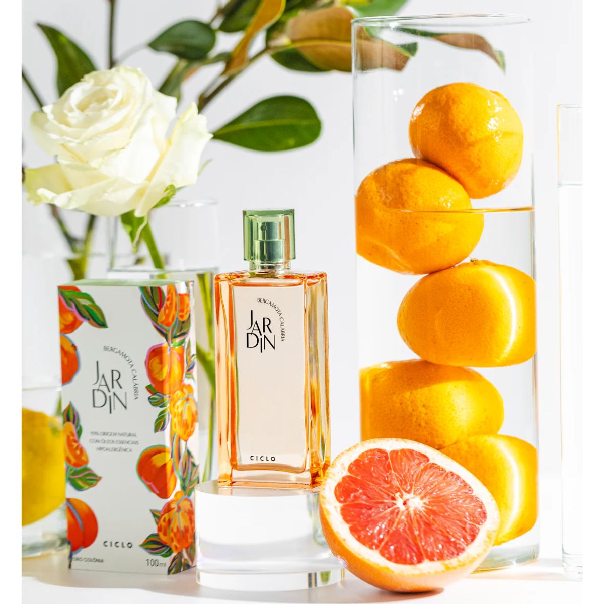 Deo Colônia Jardin Bergamota Calábria 100ml + Sacola Presenteável