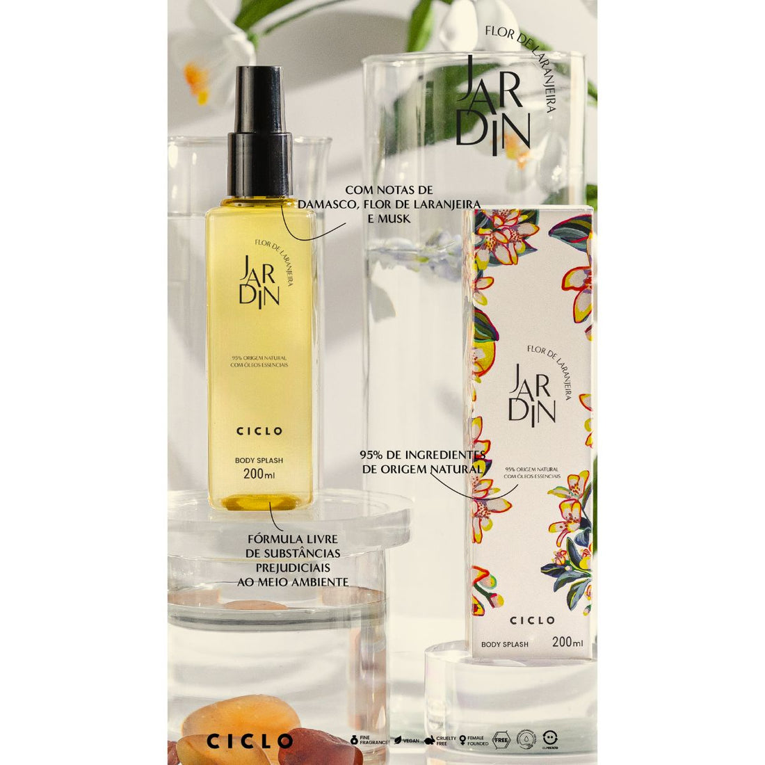 Body Splash Jardin Flor de Laranjeira 200ml