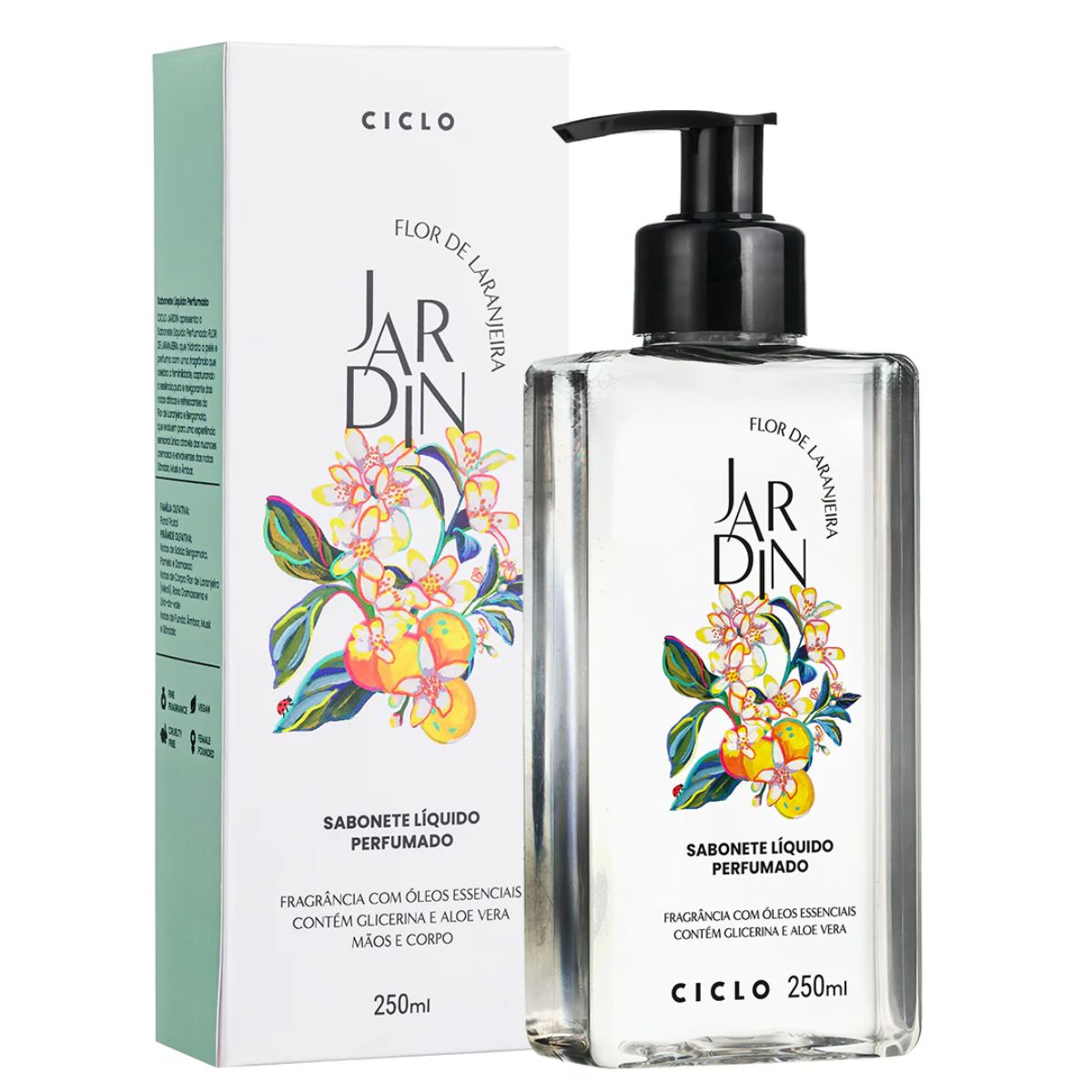 Combo Jardin Flor De Laranjeira Deo Colônia 100ml + Sabonete Liquido + Hidratante + Body Splash