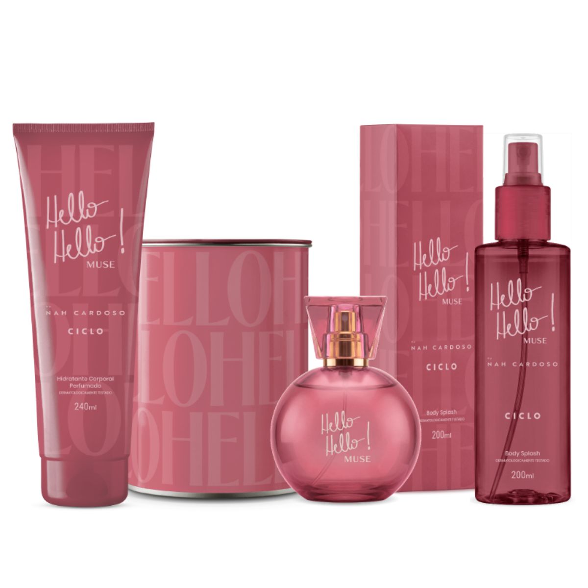 Combo Kit Linha Completa Muse Deo Colônia 100ml + Body + Hidratante
