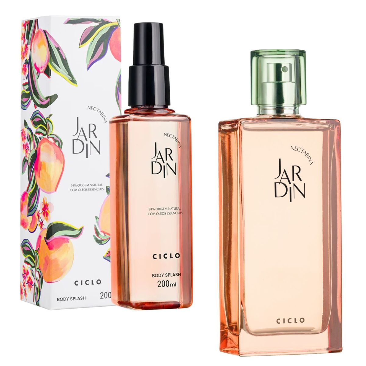 Combo Jardin Nectarina Deo Colônia 100ml + Body Splash