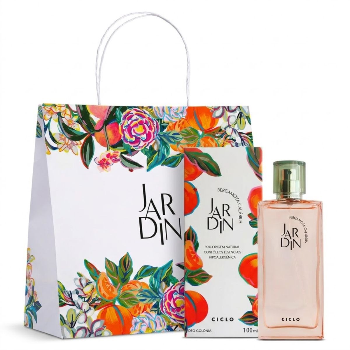 Deo Colônia Jardin Bergamota Calábria 100ml + Sacola Presenteável