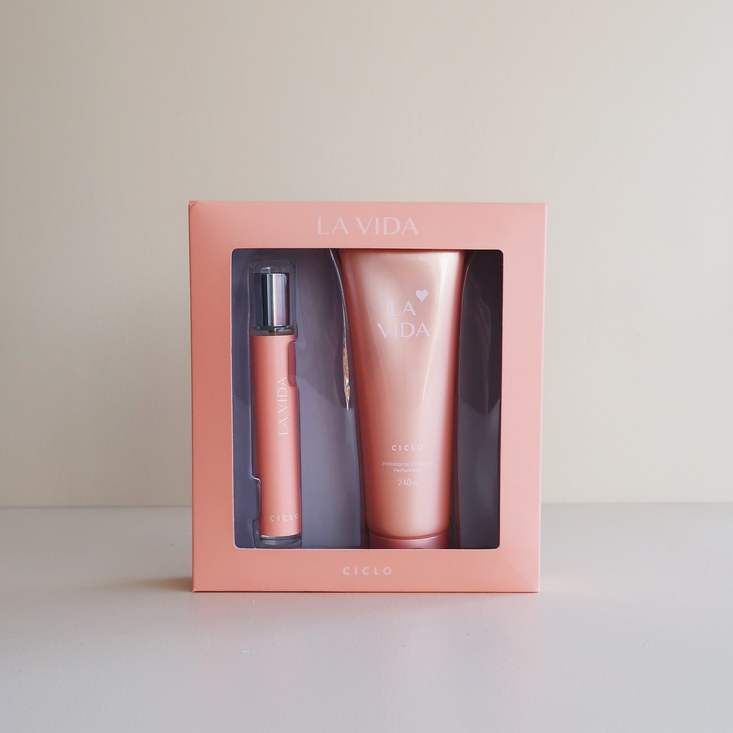 Estojo La Vida (Deo Colônia 30ml + Loção Hidratante 240ml) - Ciclo Cosméticos