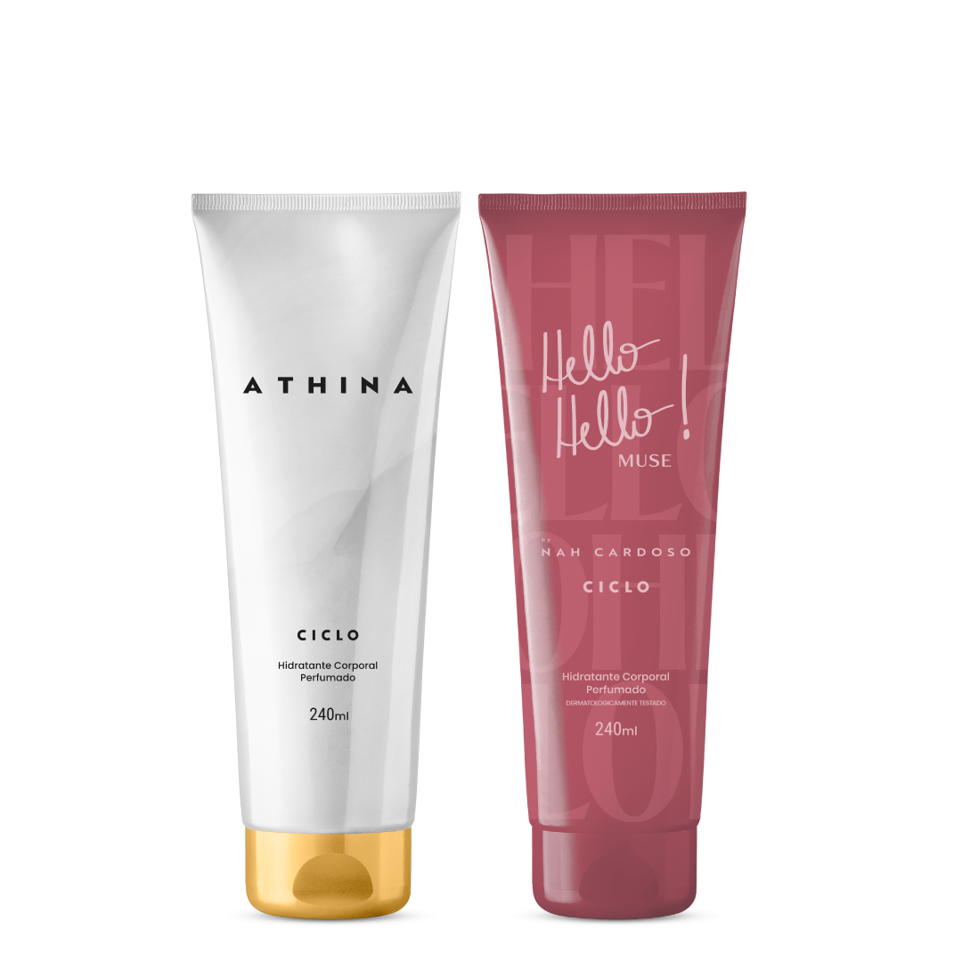 Combo Loção Hidratante Athina + Hello Hello Muse 240ml