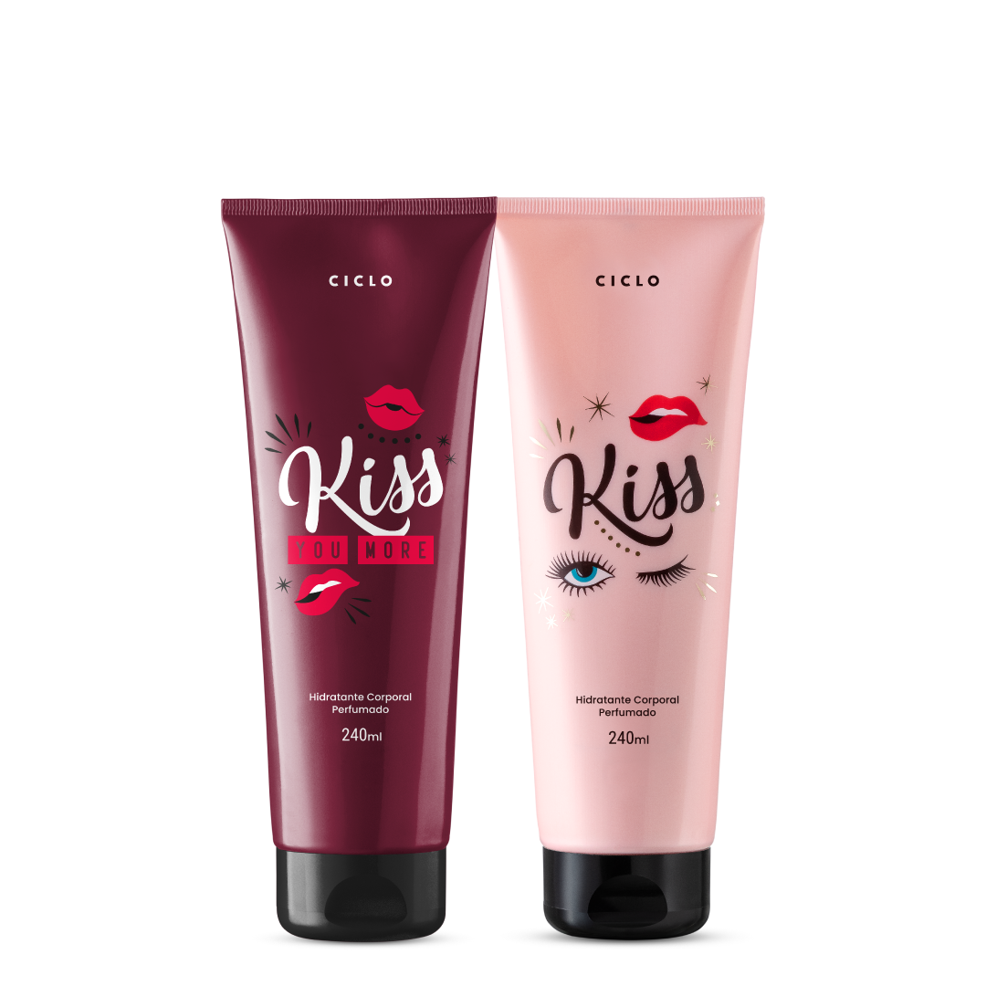 Combo Loção Hidratante Kiss + Kiss You More 240ml
