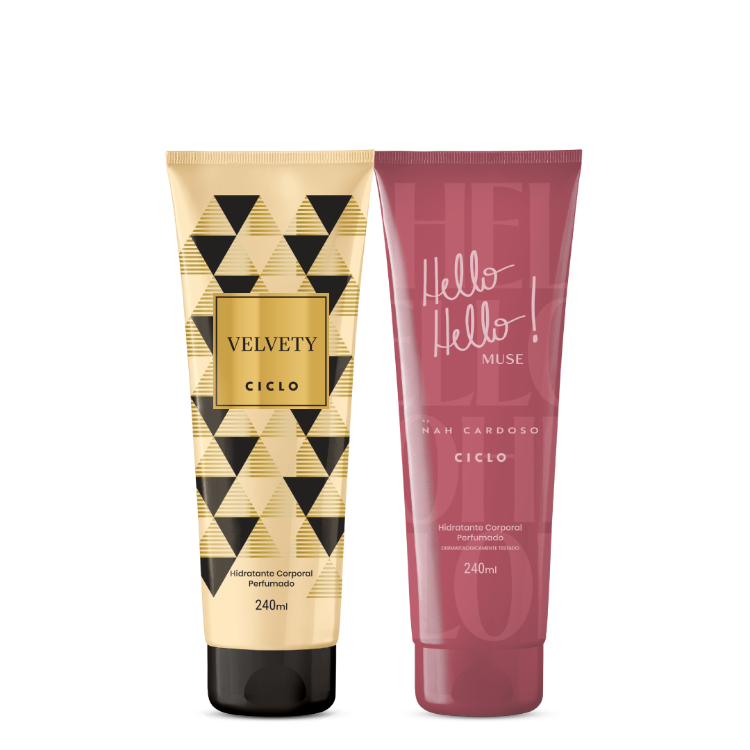 Combo Loção Hidratante Velvety + Hello Hello Muse 240ml