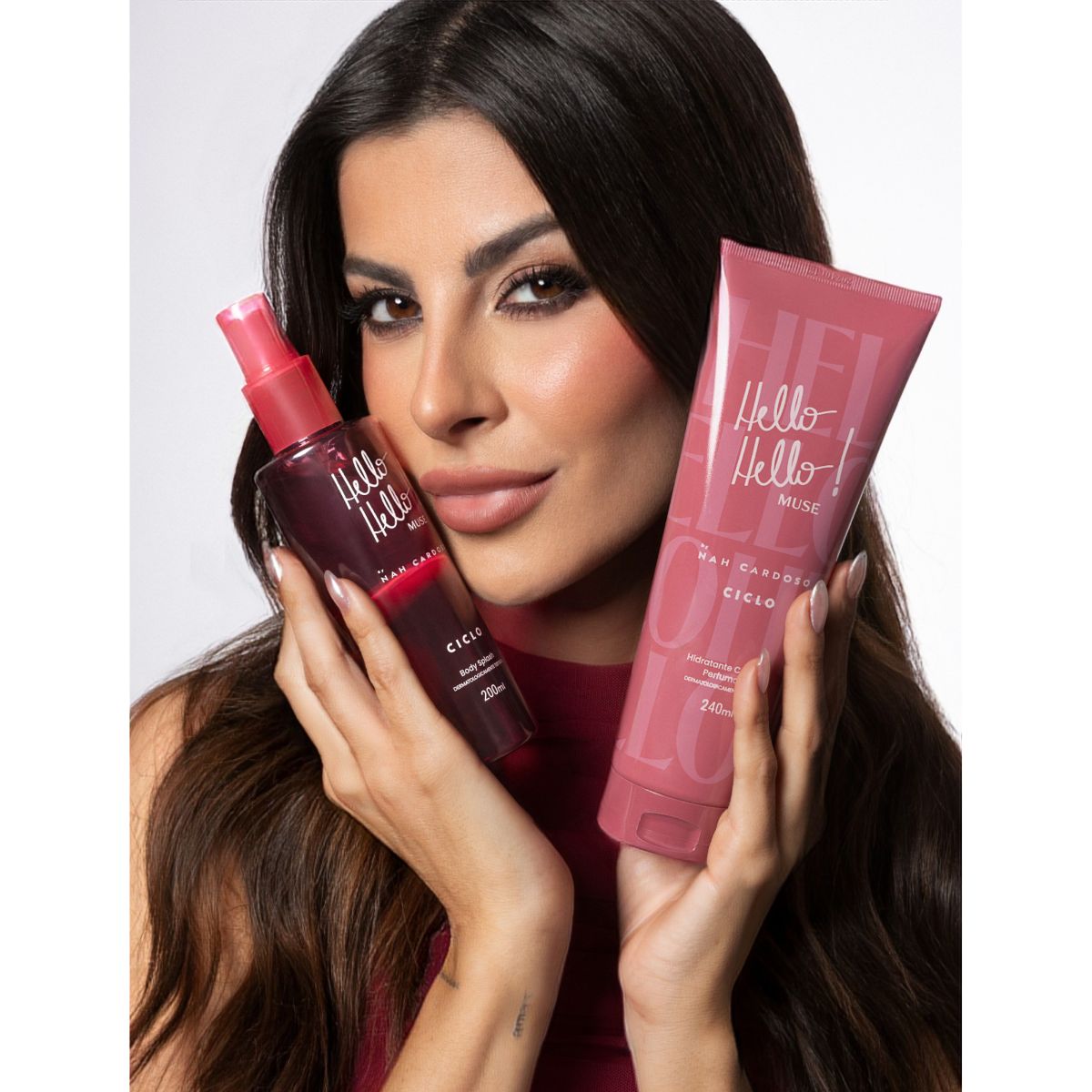 Combo Kit Linha Completa Muse Deo Colônia 100ml + Body + Hidratante + Sacola Exclusiva