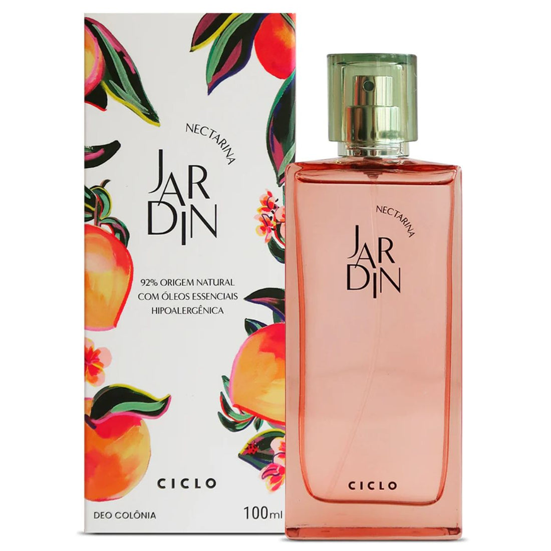Combo Jardin Nectarina Deo Colônia 100ml + Sabonete Liquido + Hidratante + Body Splash