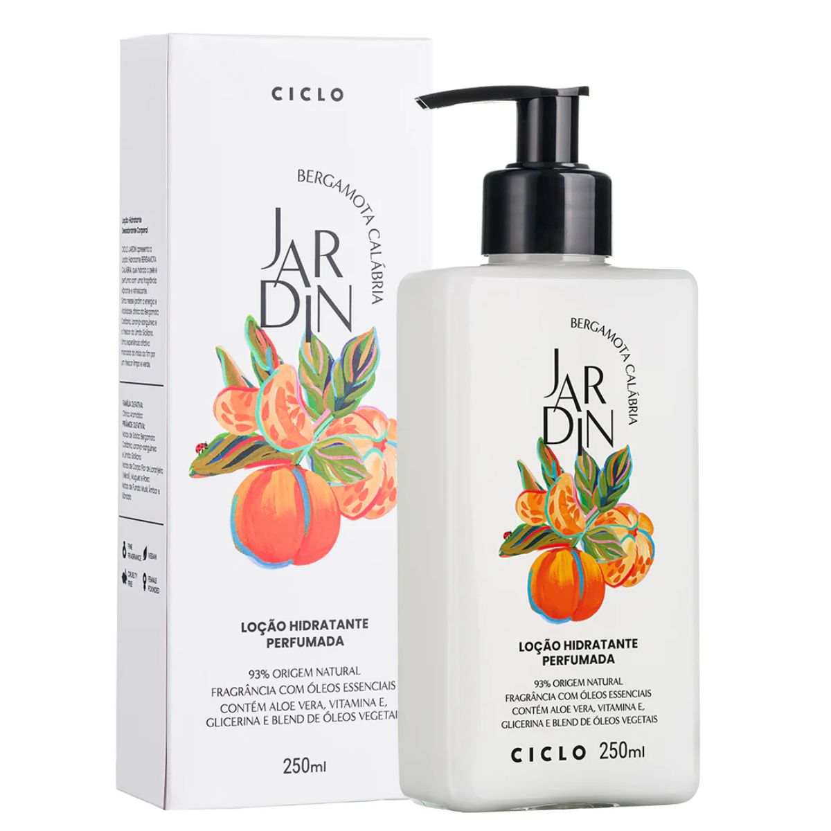 Combo Jardin Bergamota Deo Colonia 100ml + Sabonete Liquido + Hidratante + Body Splash