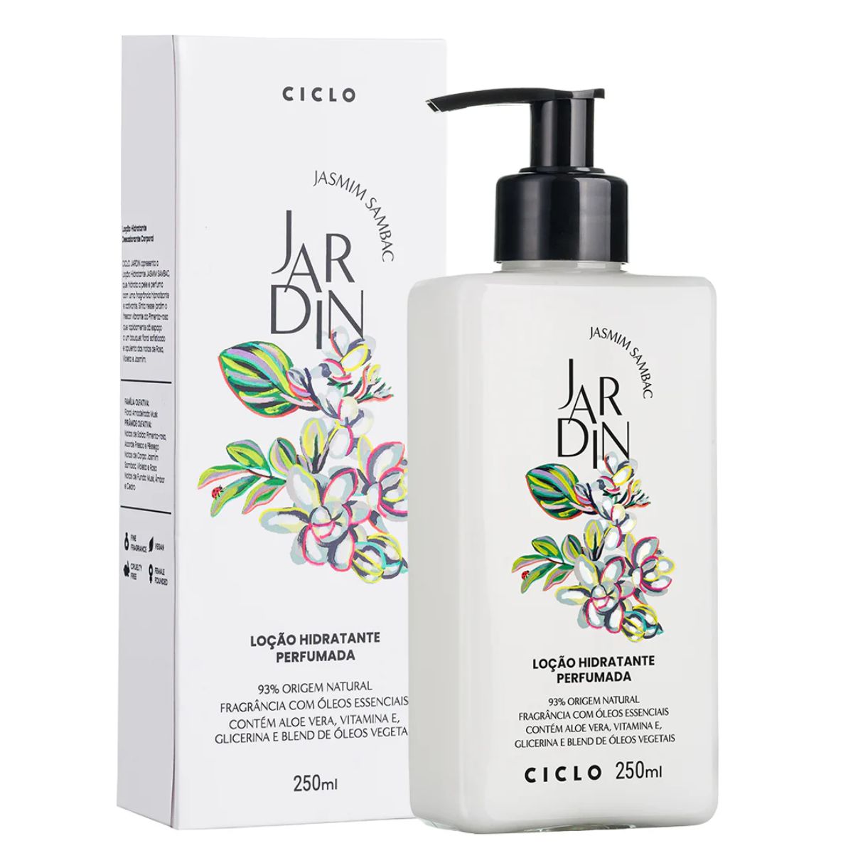 Combo Jardin Jasmin Sambac Deo Colônia 100ml + Sabonete Liquido + Hidratante + Body Splash