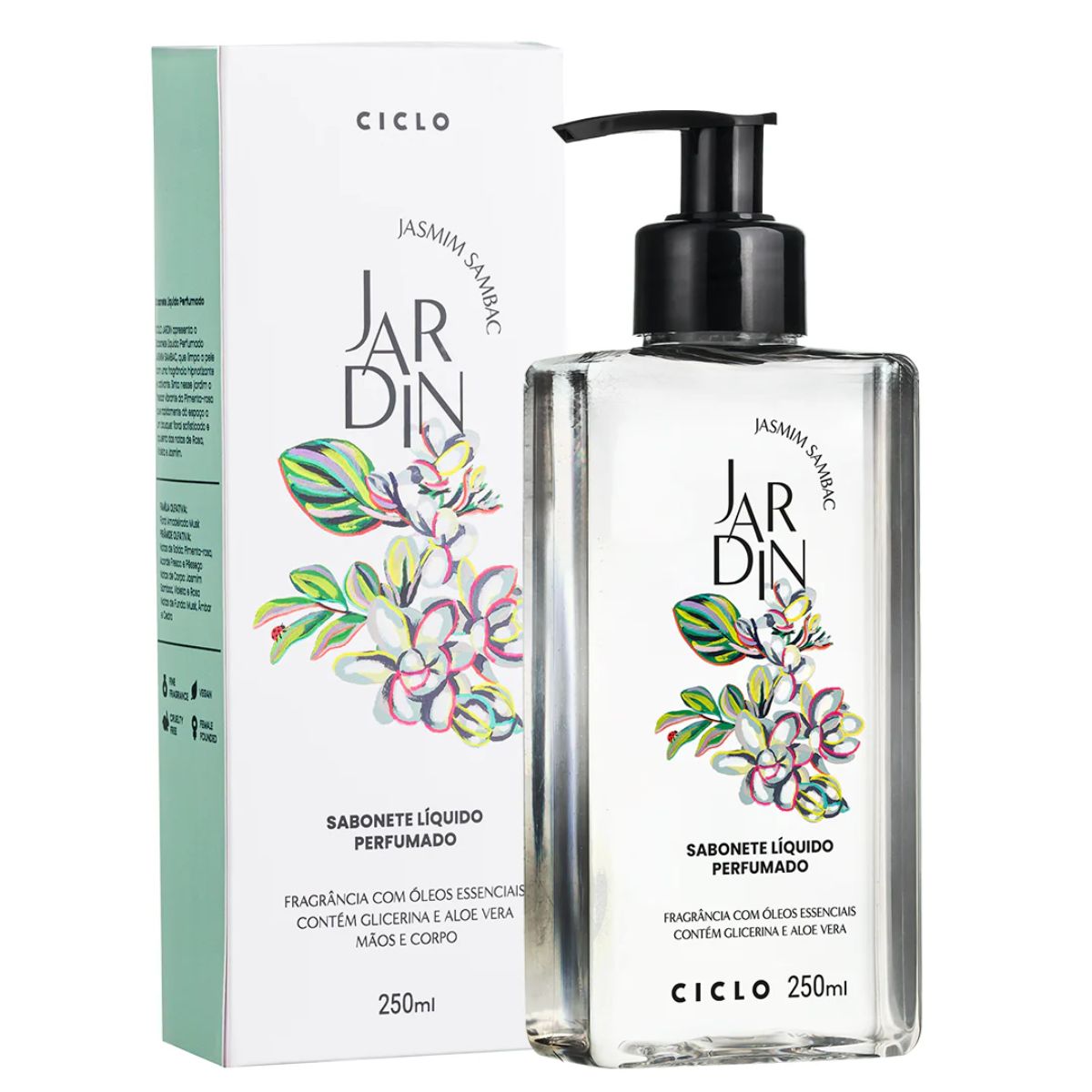 Combo Jardin Jasmin Sambac Deo Colônia 100ml + Sabonete Liquido + Hidratante + Body Splash