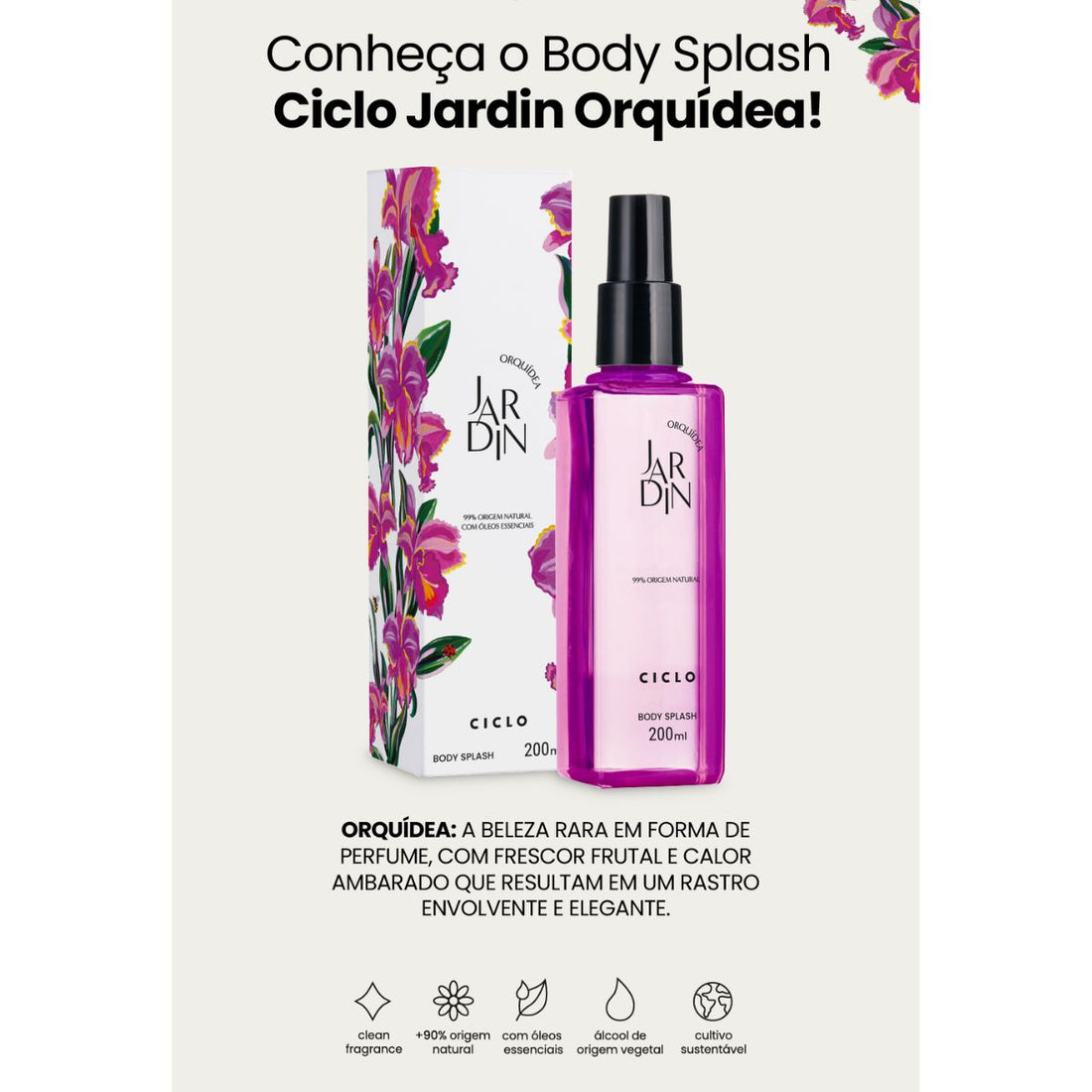 Body Splash Jardin Orquídea 200ml