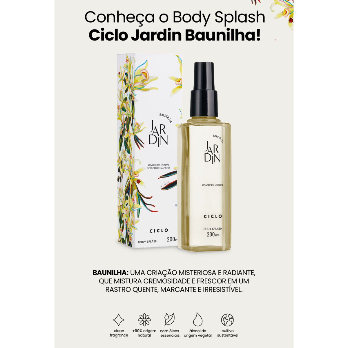 Body Splash Jardin Baunilha 200ml
