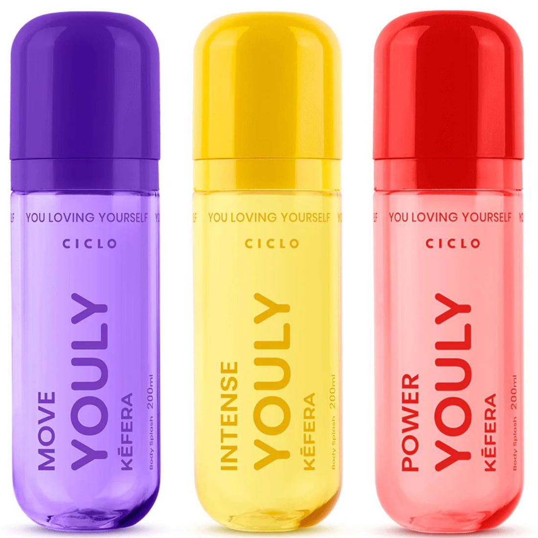 Kit Body Splashes Youly By Kefera 200ml