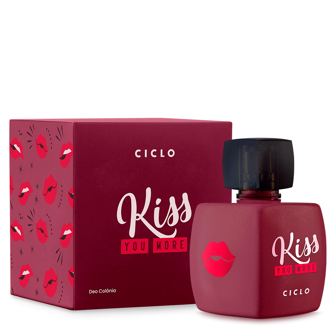 Deo Colônia Kiss You More Caixa 100ml - Ciclo Cosméticos