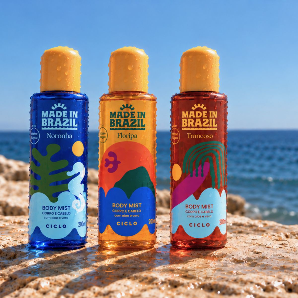 Combo Body Mist Noronha + Trancoso + Floripa 200ml