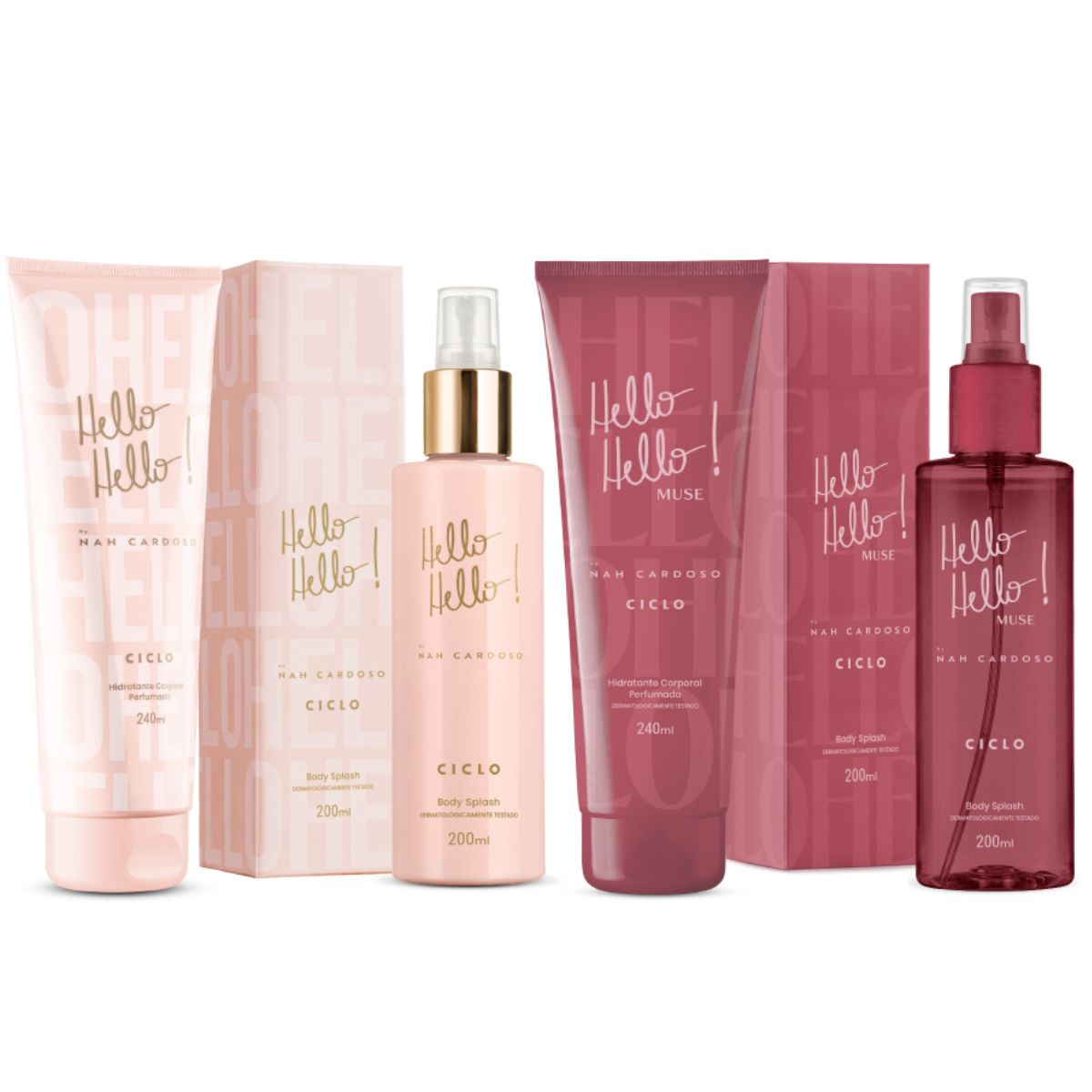 Combo Hidratante + Body Splash Hello Hello + Hidratante + Body Splash Muse