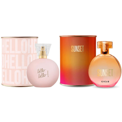 Combo Deo Colonia Lata 100ml Hello Hello + Sunset