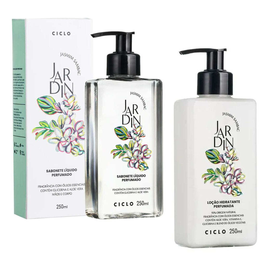 Combo Jardin Jasmin Sambac Loção Hidratante + Sabonete Líquido