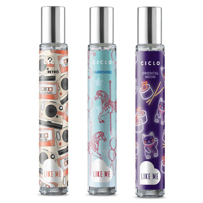 Combo Deo Colônias Like Me Carroussel + Oriental + Retrô