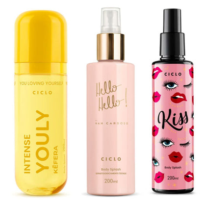 Combo Body Splash Youly Intense  + Hello Hello + Kiss
