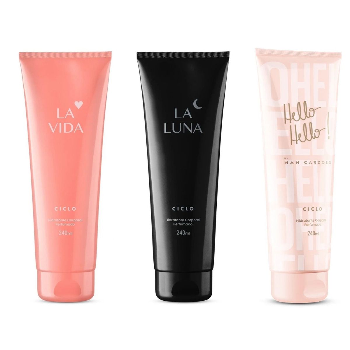 Combo Loção Hidratante La Vida + Hello Hello + La Luna