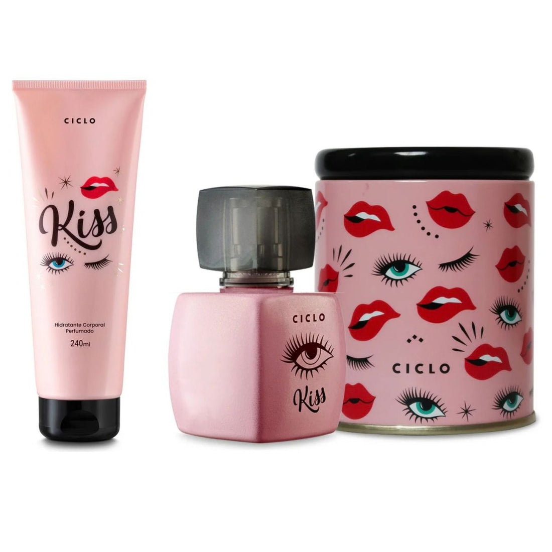 Combo Kiss Deo Colônia 50ml + Loção Hidratante