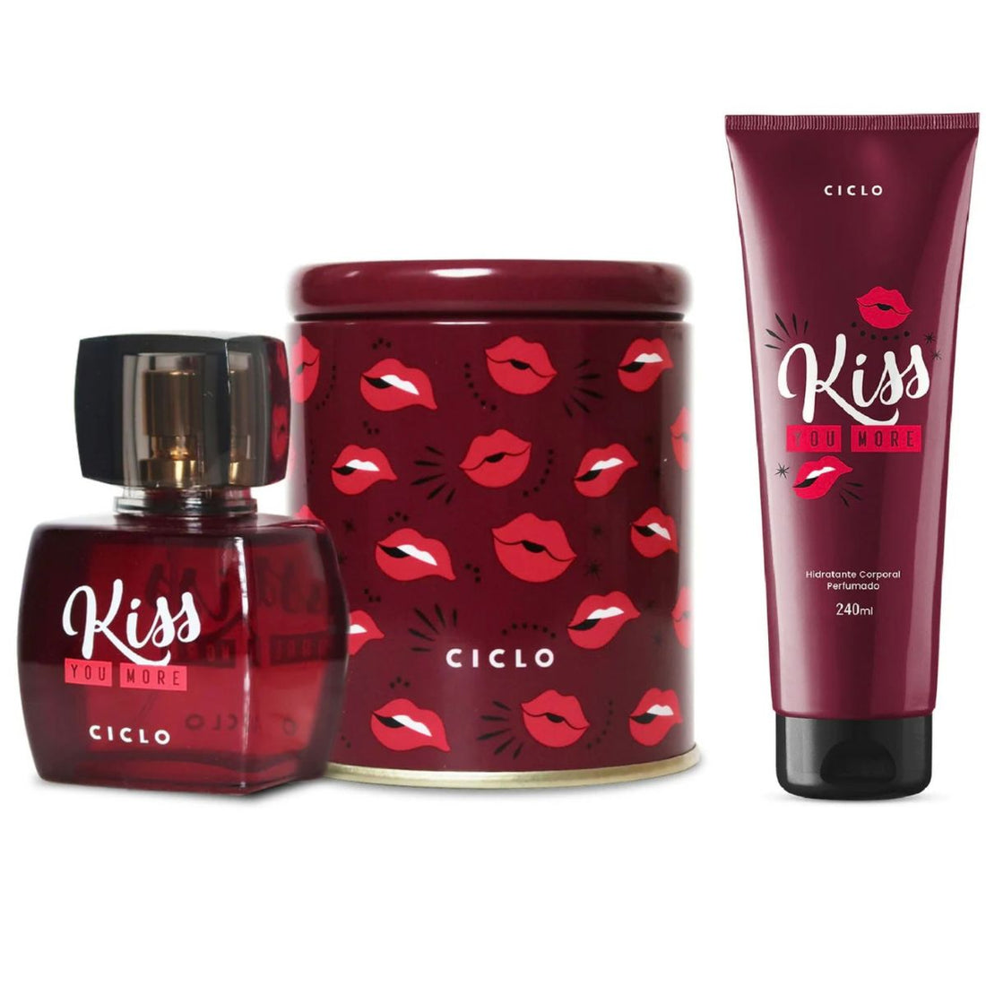 Combo Kiss You More Deo Colônia 50ml + Loção Hidratante