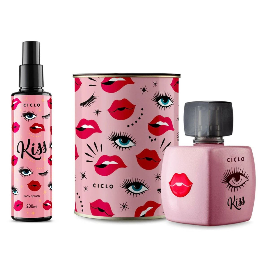 Combo Kiss Deo Colônia 100ml + Body Splash