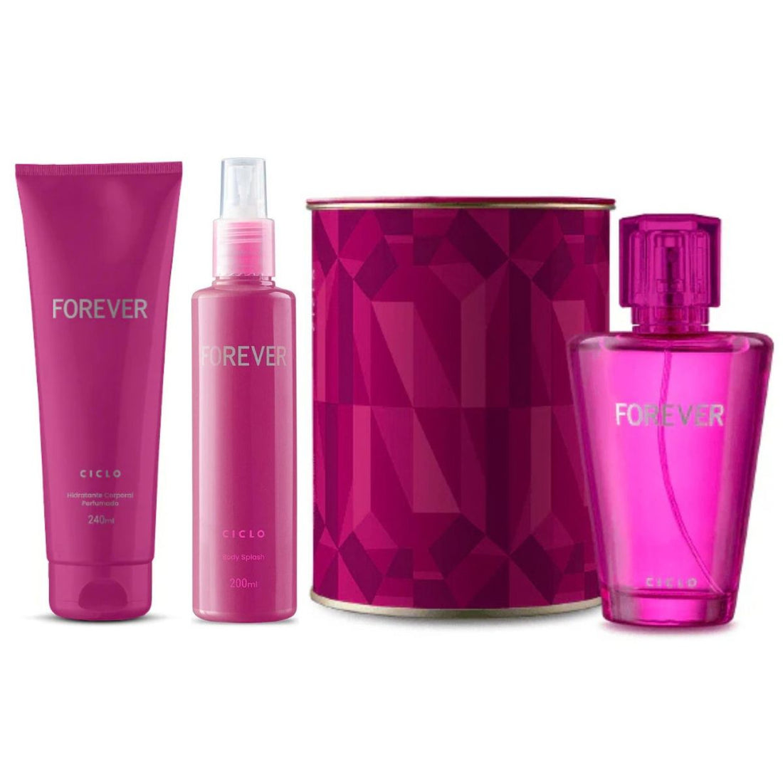 Combo Forever Deo Colônia 100ml + Body Splash + Loção Hidratante