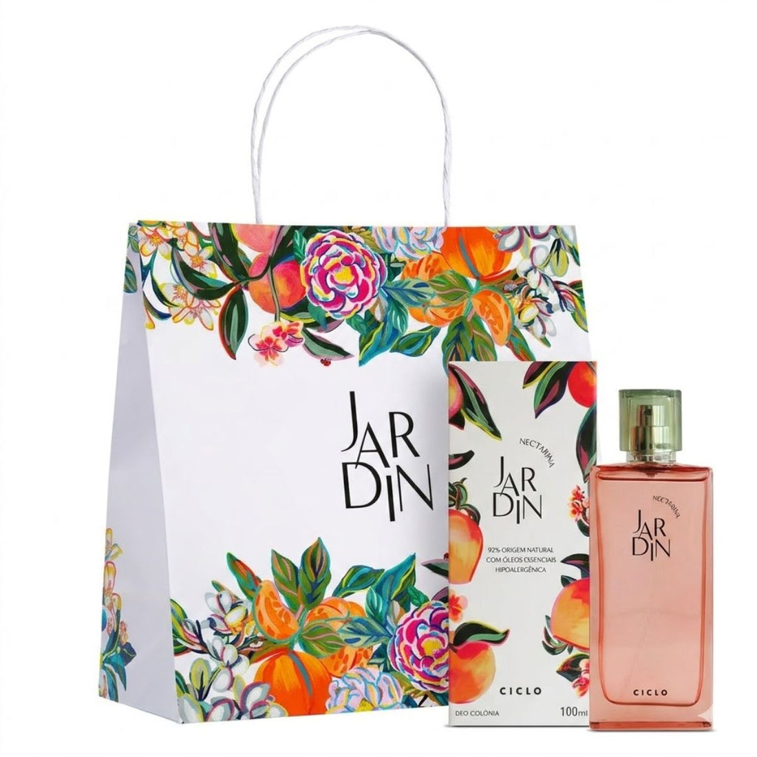 Deo Colônia Jardin Nectarina 100ml + Sacola Presenteável