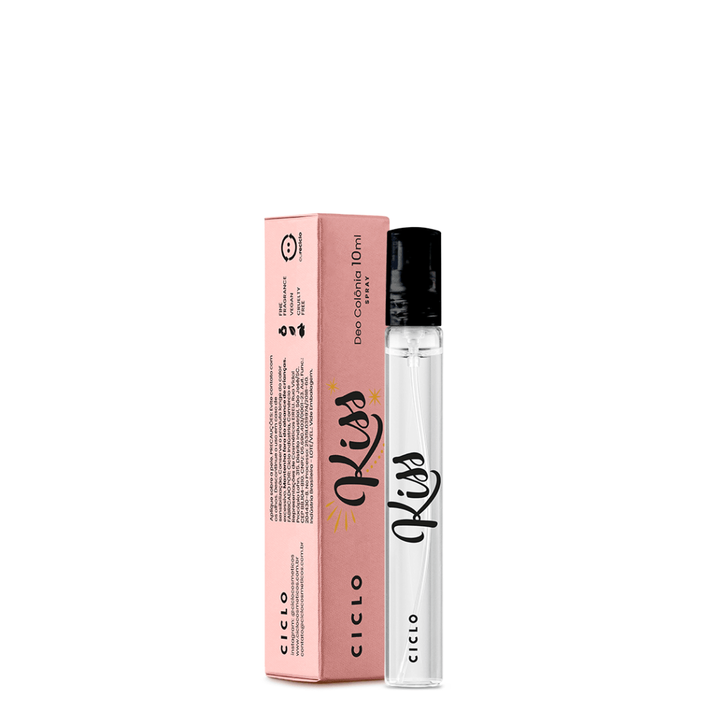 Deo Colônia Kiss 10ml - Ciclo Cosméticos