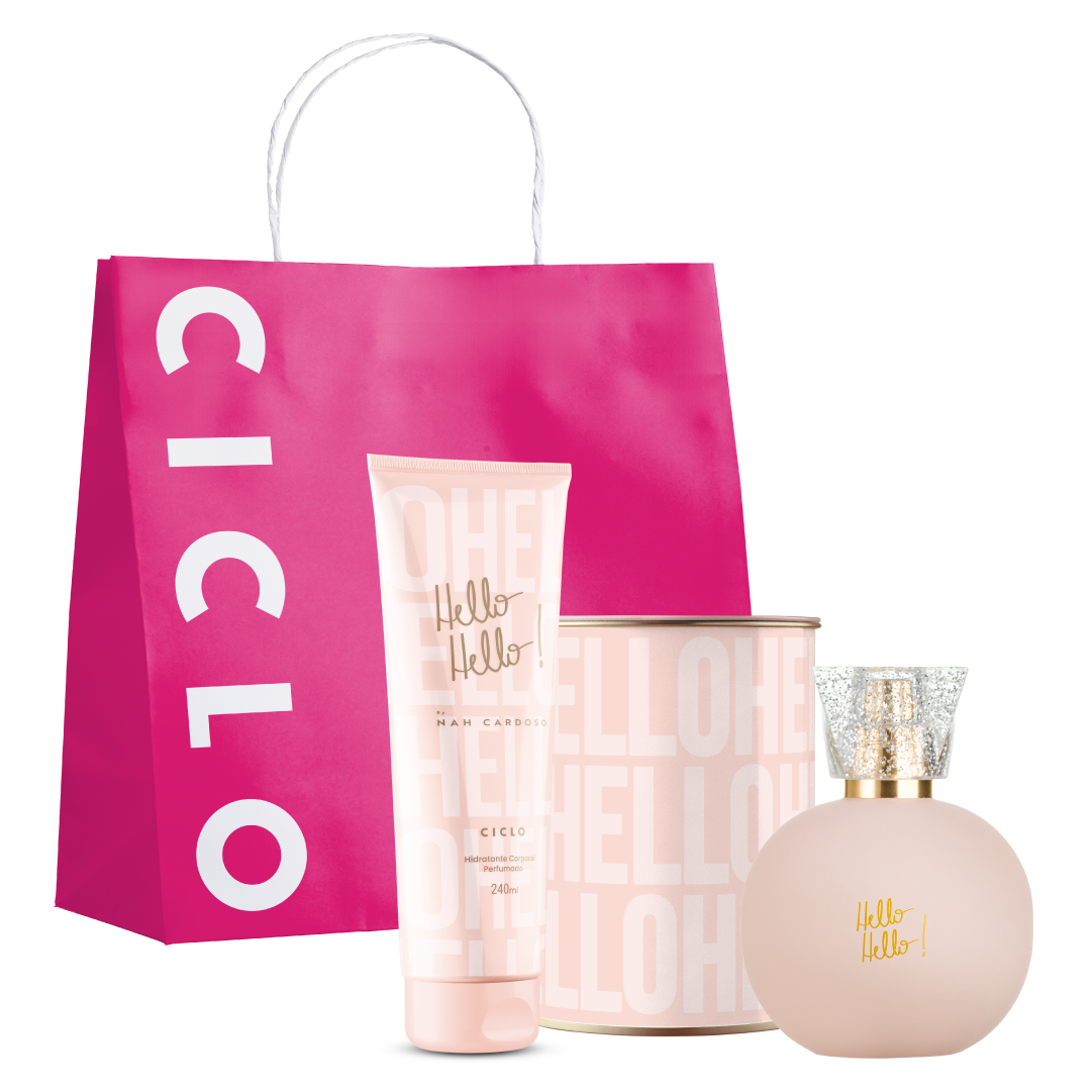 Combo Hello Hello Deo Colônia 100ml + Hidratante + Sacola Presente