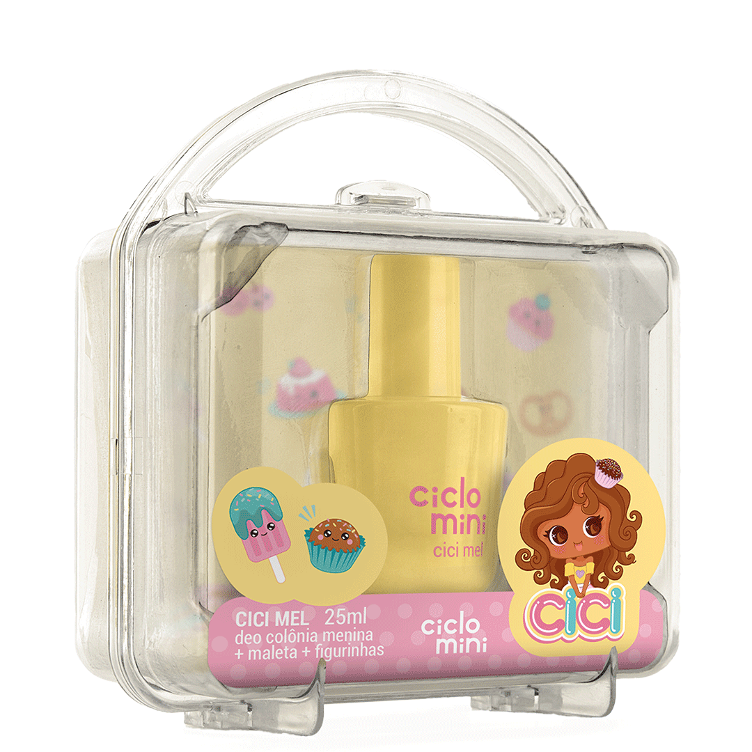 Maletinha com Deo Colônia Cici Mel 25ml