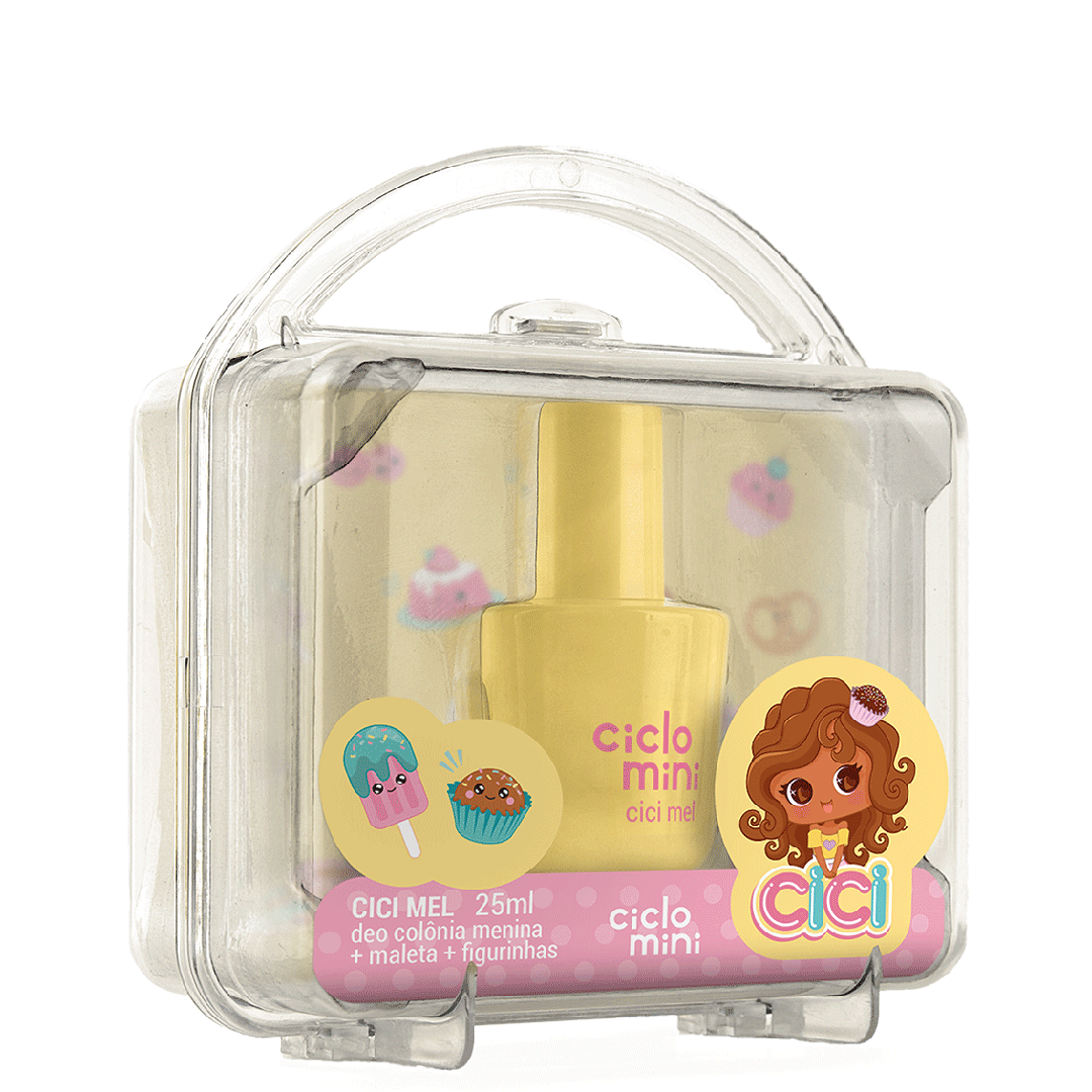 Maletinha com Deo Colônia Cici Mel 25ml