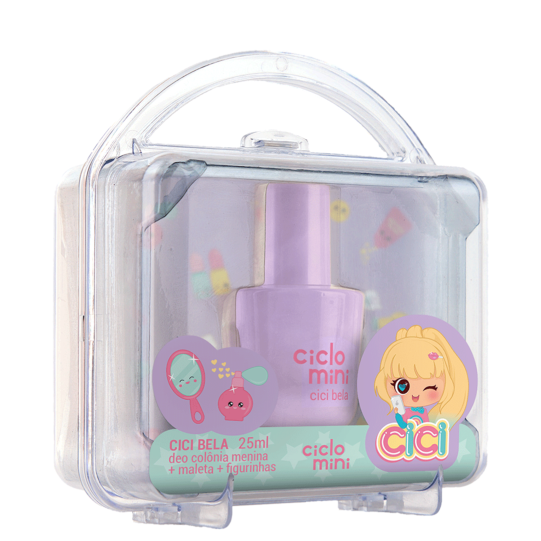 Maletinha com Deo Colônia Cici Bela 25ml