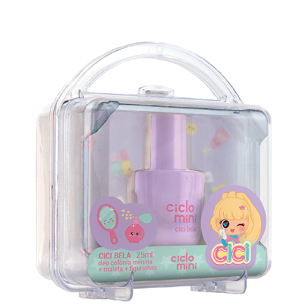 Maletinha com Deo Colônia Cici Bela 25ml
